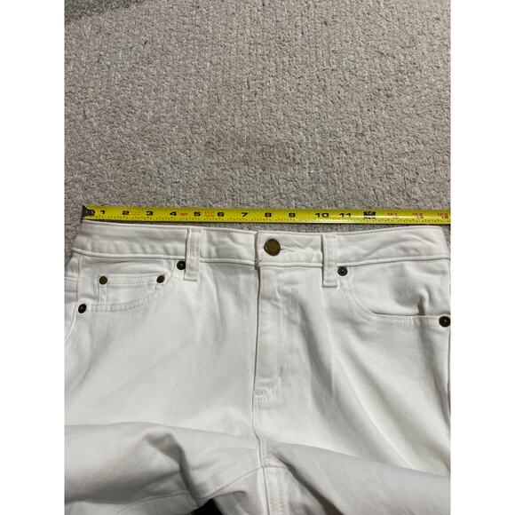 NWT Michael Kors Selma Skinny Jeans Womens Size 6 High Rise White Stretch - Picture 6 of 14